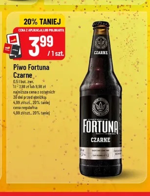 Piwo Fortuna Czarne promocja w POLOmarket