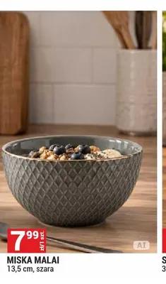 Miska Malai 13,5 cm szara promocja w Merkury Market
