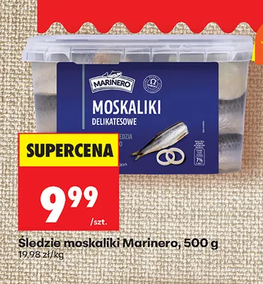 Śledzie moskaliki Marinero promocja w Biedronka