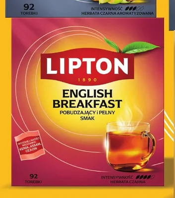 Herbata czarna ekspresowa Lipton English Breakfast promocja w Makro
