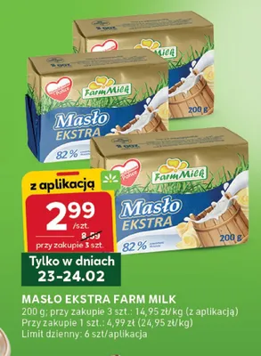 Masło ekstra 82% promocja w Stokrotka
