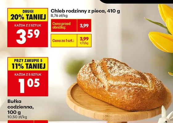Chleb rodzinny z pieca promocja w Biedronka