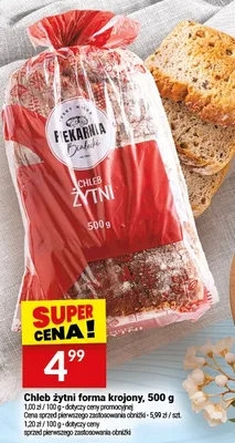 Chleb żytni forma krojony promocja w Twój Market