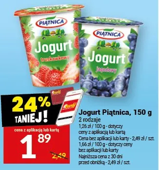 Jogurt 2 rodzaje promocja w Twój Market