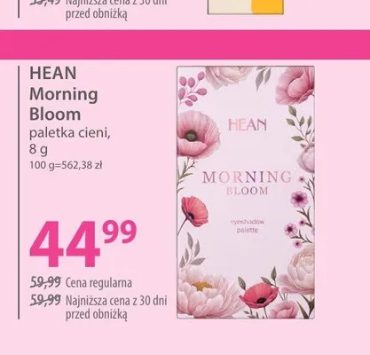 Paletka cieni Hean Morning Bloom promocja w Hebe