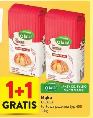 Mąka tortowa pszenna typ 450 promocja w Intermarche