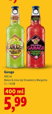 Piwo Garage Melon & Lime lub Strawberry Margarita promocja w Lidl