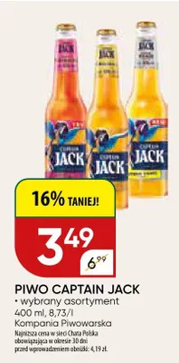 Piwo Captain Jack promocja w Chata Polska