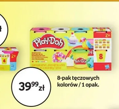 Ciastolina Play-Doh 8-pak tęczowych kolorów promocja w Empik