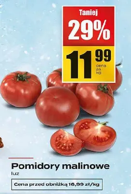 Pomidory malinowe promocja w Supeco