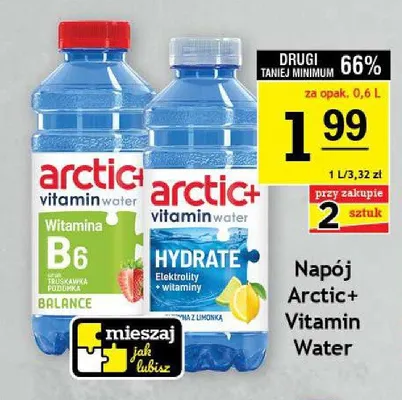 Napój Arctic+ Vitamin Water Hydrate promocja w Gram Market