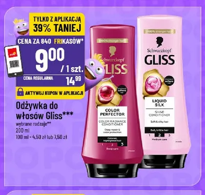 Odżywka do włosów Gliss Liquid Silk promocja w POLOmarket