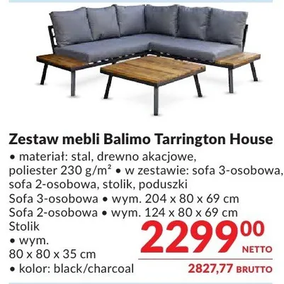 Zestaw mebli Balimo Tarrington House promocja w Makro