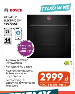 Piekarnik elektryczny HBG724AB1 Bosch promocja w Max Elektro