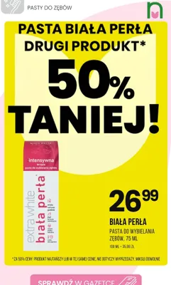 Pasta do wybielania zębów intensywna terapia promocja w Drogerie Natura