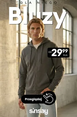Bluza męska s-2xl Tissaia promocja w Sinsay