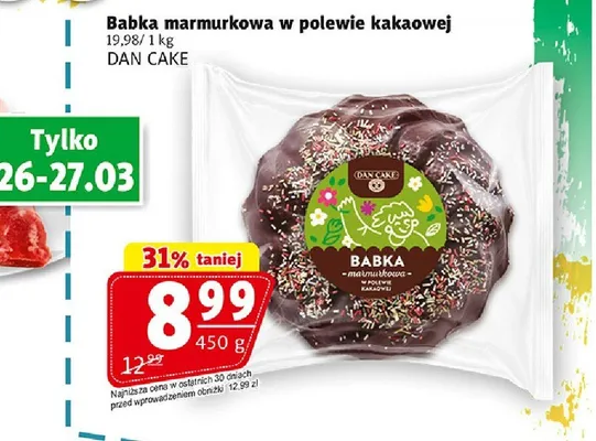 Babka marmurkowa w polewie kakaowej promocja w Prim Market