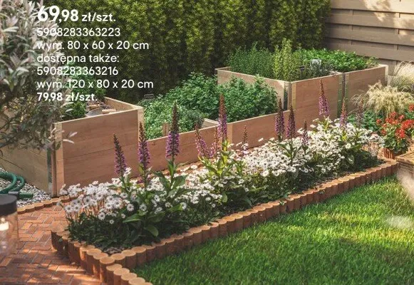 Grządka drewniana Verve promocja w Castorama