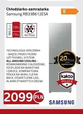 Chłodziarko-zamrażarka Samsung RB33B612ESA promocja w kakto.pl