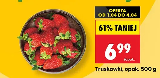 Truskawki opak. 500 g promocja w Biedronka