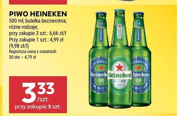 Piwo Heineken promocja w Stokrotka