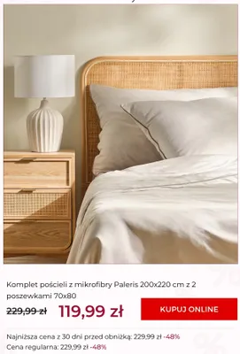 Komplet pościeli z mikrofibry Paleris 200x220 cm z 2 poszewkami 70x80 promocja w home&you