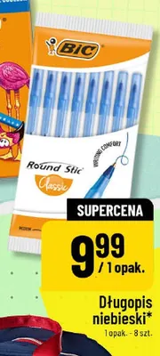 Długopis niebieski BIC Round Stic Classic 8-pak promocja w POLOmarket
