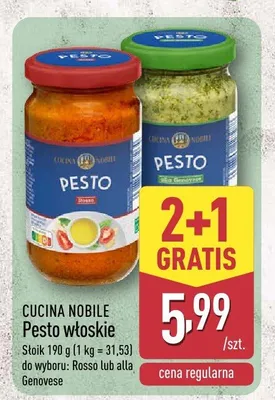 Pesto włoskie alla Genovese Cucina Nobile promocja w Aldi