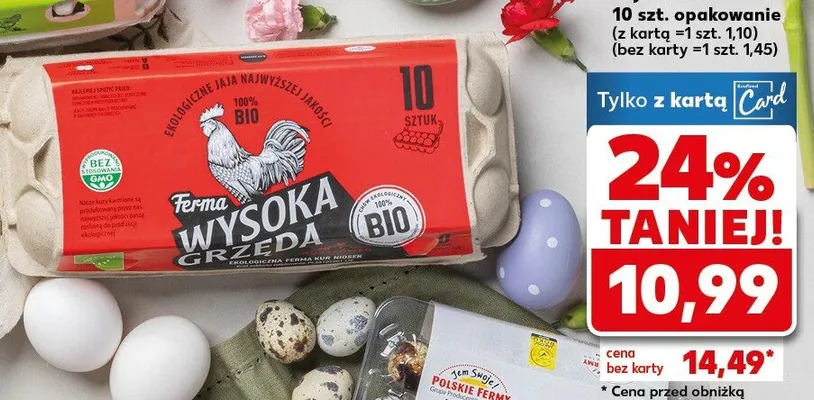 Jaja Bio promocja w Kaufland