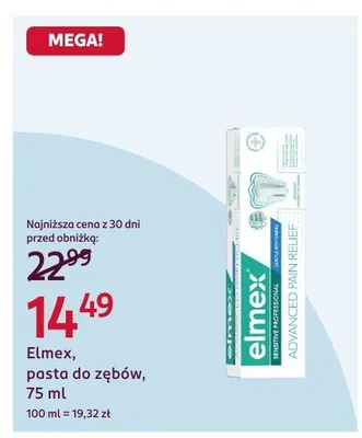 Pasta do zębów promocja w Rossmann