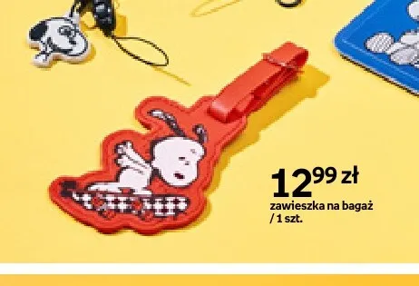 Zawieszka na bagaż Snoopy promocja w Empik
