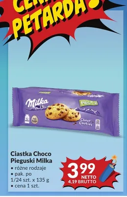 Ciastka Choco Pieguski Milka promocja w Makro