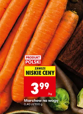 Marchew na wagę promocja w Biedronka