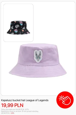 Kapelusz bucket hat League of Legends Cropp promocja w Cropp