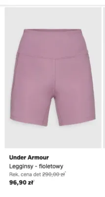 Legginsy Under Armour fioletowy promocja w Lounge by Zalando