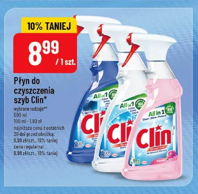 Płyn do czyszczenia szyb Clin Lemon promocja w POLOmarket