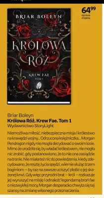 Książka Królowa Róż. Krew Fae. Tom 1 Briar Boleyn oprawa miękka promocja w Empik