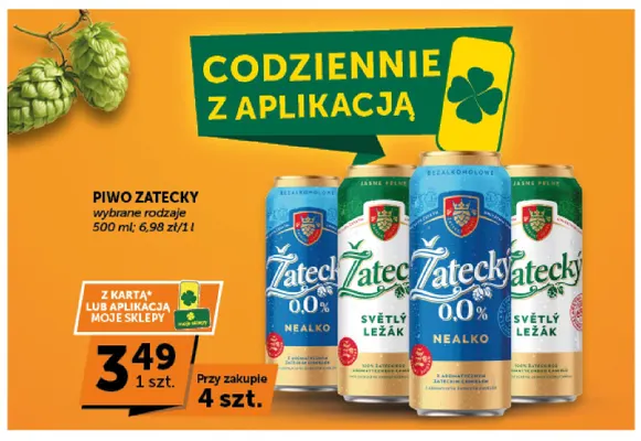 Piwo Žatecký Světlý Ležák promocja w Groszek