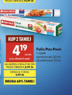 Folia aluminiowa Pan Pack promocja w Delikatesy Centrum