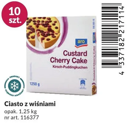 Ciasto z wiśniami promocja w Makro