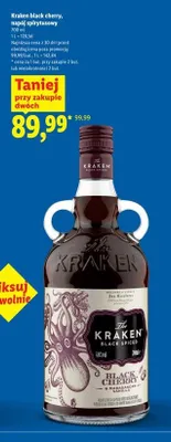 Napój spirytusowy Kraken Black Cherry promocja w Lidl