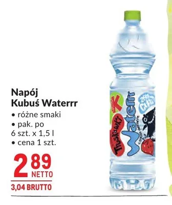 Napój Kubuś Waterrr 6-pak 1,5l promocja w Makro