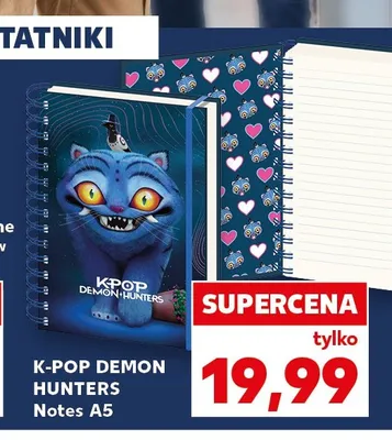 Notes A5 K-Pop Demon Hunters promocja w BACK TO SCHOOL