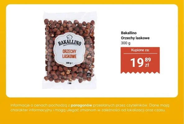 Orzechy laskowe promocja w Biedronka