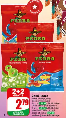 Żelki Pedro różne rodzaje promocja w Dino