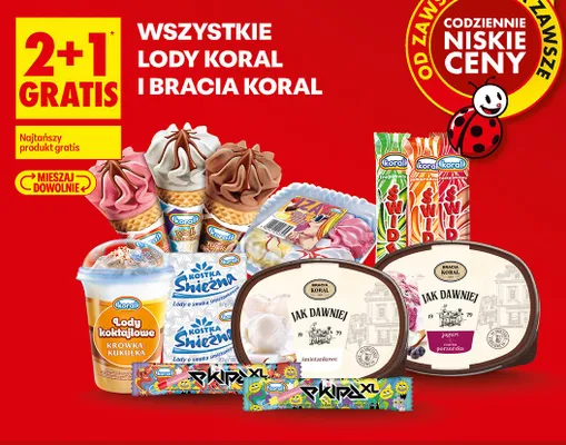 Lody Koral i Bracia Koral promocja w Biedronka