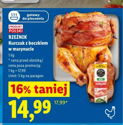 Kurczak z boczkiem w marynacie Rzeźnik promocja w Lidl