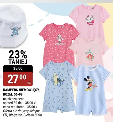 Rampers niemowlęcy rozm. 56-98 promocja w bi1