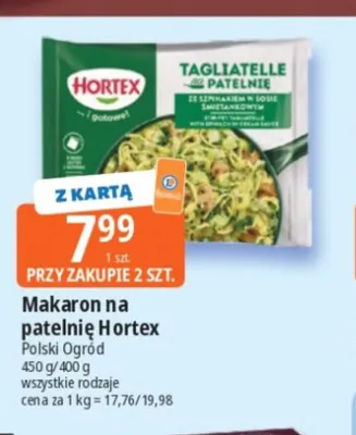 Makaron na patelnię Hortex promocja w Leclerc