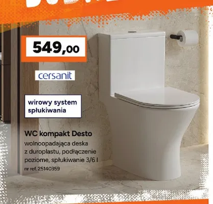 Wc kompakt Cersanit Desto promocja w Bricoman